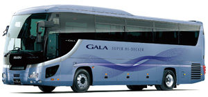 いすゞ、大型観光バス「ガーラ」改良　全車に異常時対応システム標準装備