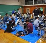 病院で車いす清掃　ＡＩＲ千葉・千葉西