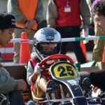 奈良トヨペット、サーキットで小学生カート体験会を開催