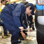 旭川整振、キッズタウンに出展　小学生が整備業体験