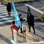 ＪＡＦ長野が街頭活動、信号機ない横断歩道でも一時停止を