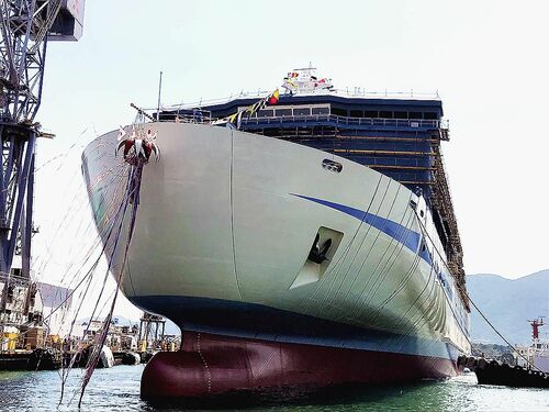 三菱造船、阪九向け新型カーフェリー完成
