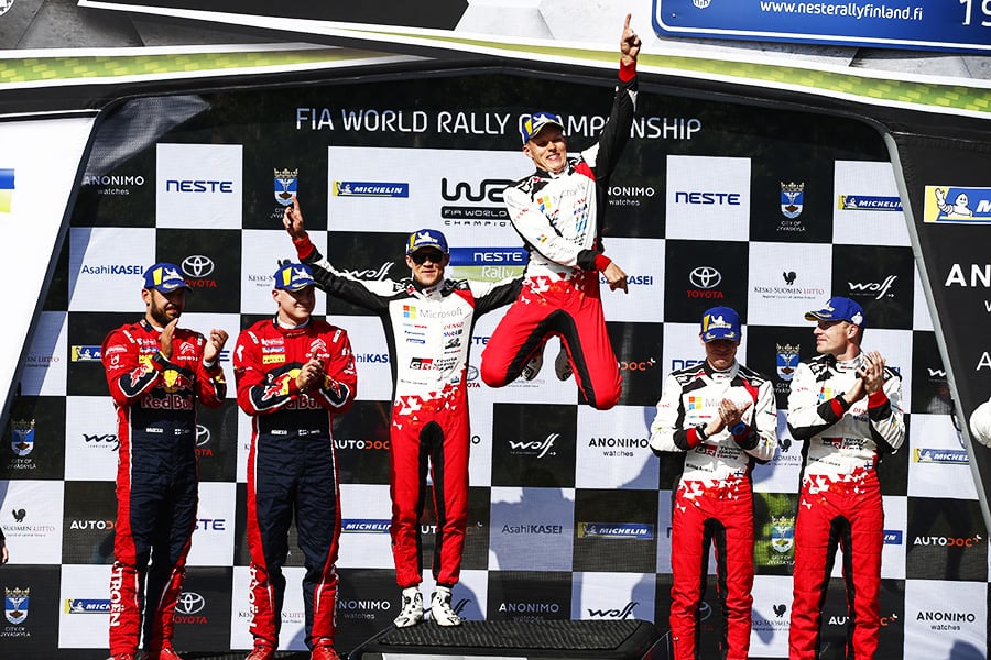 TOYOTA　WRC 第9戦 ラリー・フィンランド デイ4、タナックが2年連続優勝でシーズン4勝目を記録
