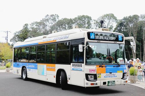 横浜で大型自動運転シャトルバス　相鉄バスと群馬大が実証実験