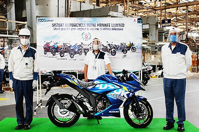 スズキ、印二輪車累計生産が500万台　14年５カ月で達成