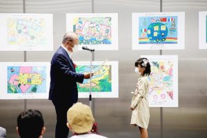 宮城県自動車会議所　バス身近に感じて、小学生絵コンテスト協賛