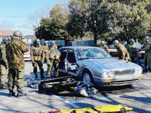 損害車買い取り「タウ」　陸上自衛隊の災害訓練に車両提供