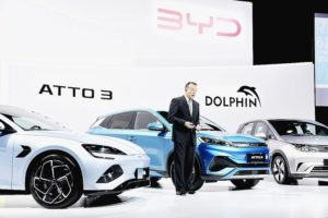 中国・ＢＹＤ、日本の乗用車市場へ参入　23年からＥＶ３車種を順次投入