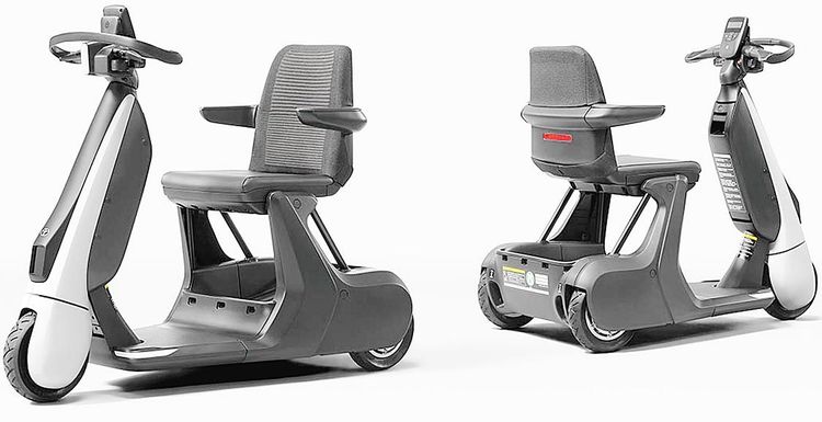 トヨタ　シニアカー「C+walk S」発売、歩道走行できる電動三輪車