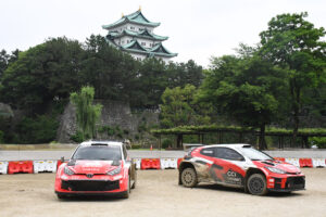 「ラリージャパン2026」開幕　名古屋城で初のセレモニー　豊田章男会長がラリーカーでドリフト披露